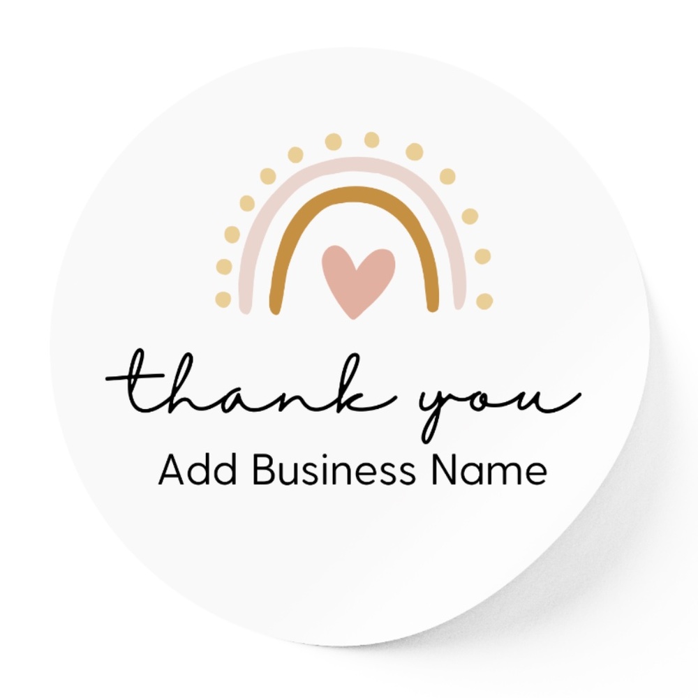 Thank You Sticker Label